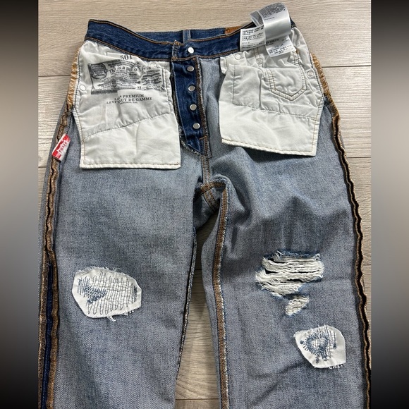 Levi's® Premium 501 Original Cropped Jeans - Picture 9 of 15